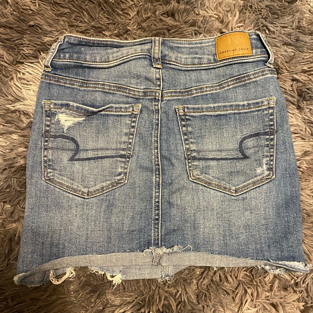 American Eagle High Rise Jean Skirt Size 2